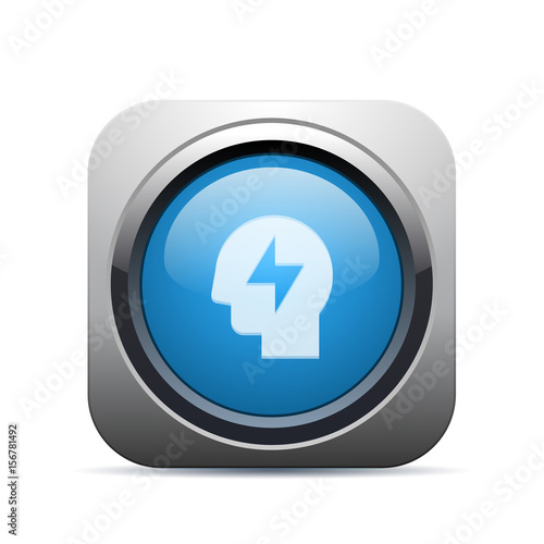 Square Push-Button - Vector