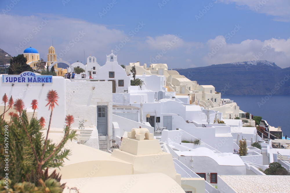 Naklejka premium Oïa Santorin