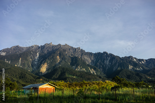 View of small hills in Kundasang village, Sabah, Malaysia
