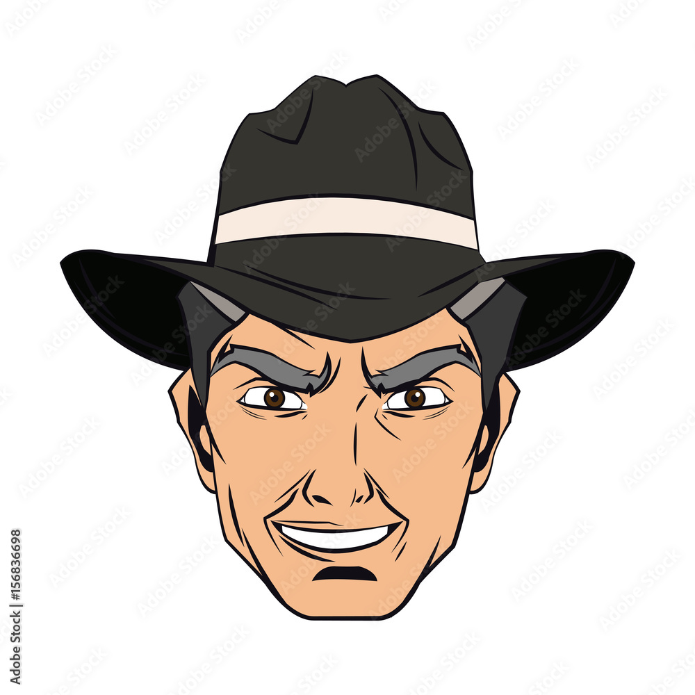 cowboy man cartoon character, modern western cattle hurdlers in traditional cowboy outfit. vector illustration
