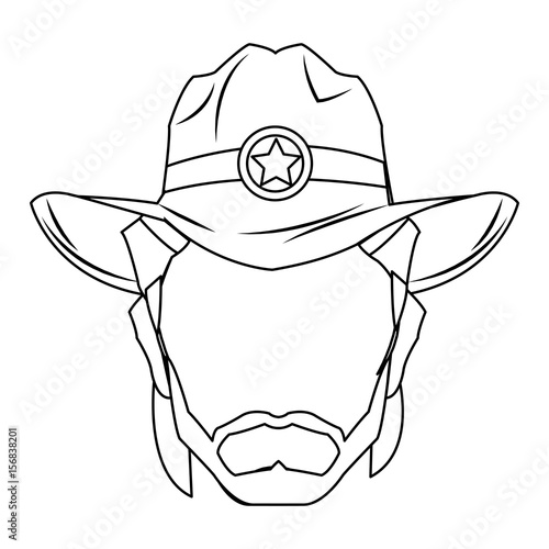 cowboy man cartoon character, modern western cattle hurdlers in traditional cowboy outfit. vector illustration