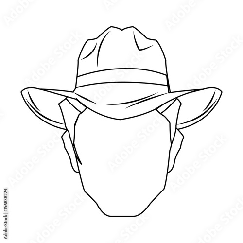 cowboy man cartoon character, modern western cattle hurdlers in traditional cowboy outfit. vector illustration