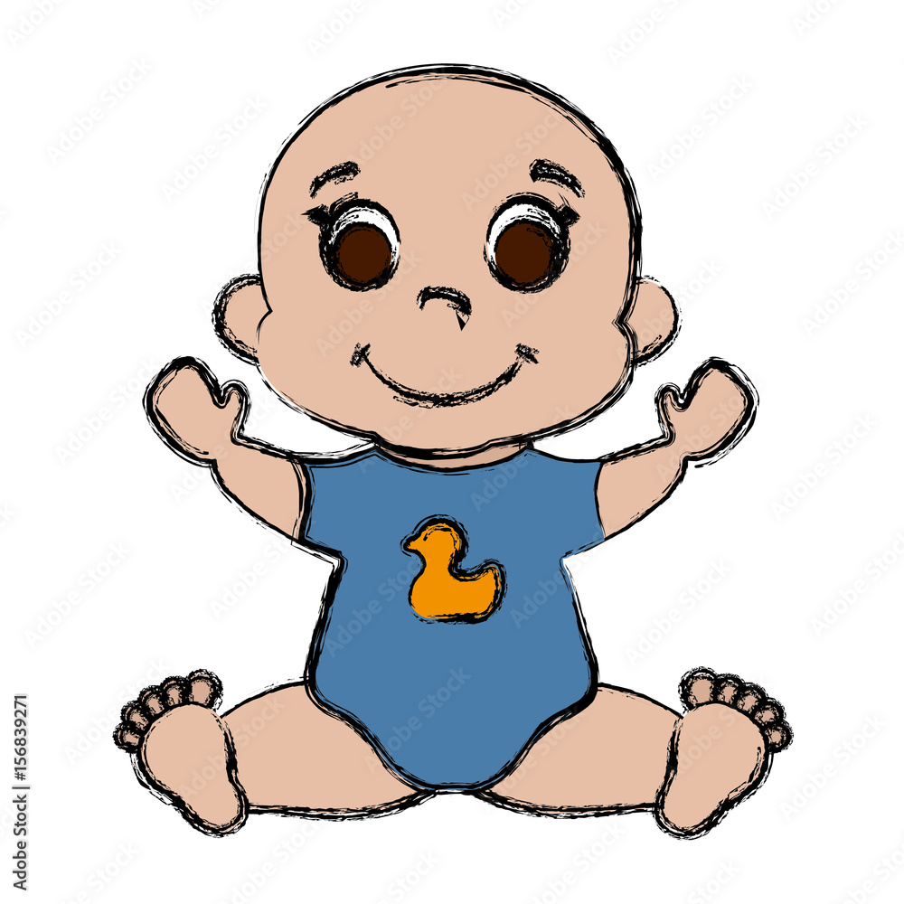 cute baby icon over white background. colorful design. vector illustration cute baby icon over white background. colorful design. vector illustration