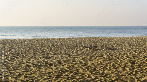 patterns of sand on the beach in the morning © HuzaimePhotography