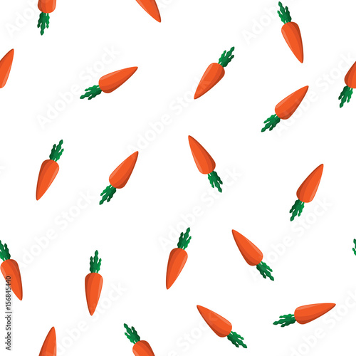 vector carrot pattern on whitebackground. wallpaper, texture, fill, swatch for your design