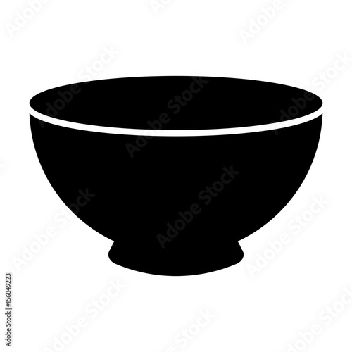 black bowl vector illustration graphic design icon