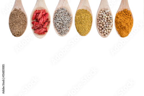 Collection of spices and herb ingredient 