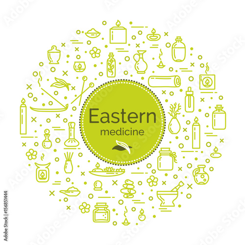 Vector illustration - Eastern medicine