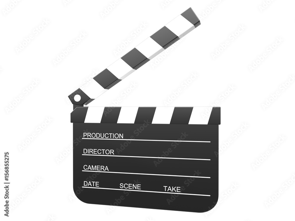 Fototapeta premium カチンコのイラストCG