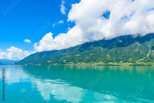 Wallpaper Mural Village Iseltwald at Lake Brienz - beautiful lake in the alps at Interlaken, Switzerland Torontodigital.ca