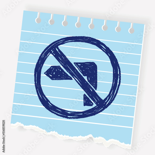 no left turn doodle