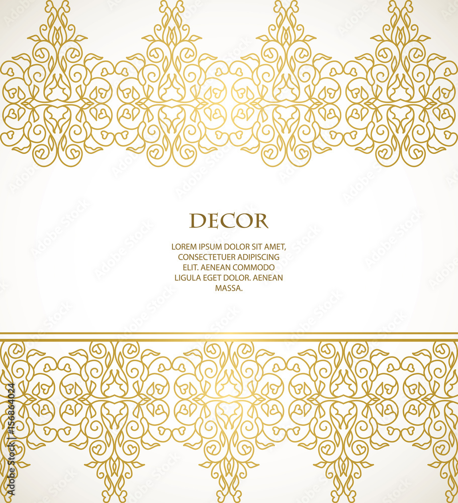 Template Vector decorative frame.