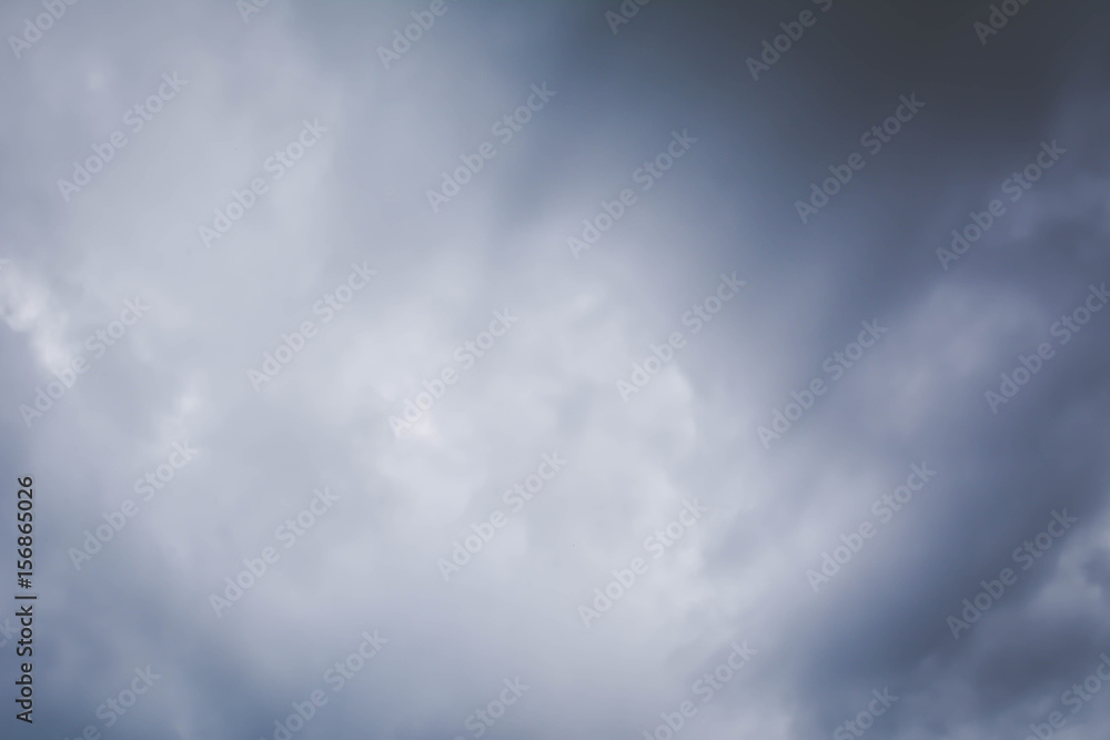 sky and cloud storm background soft focus