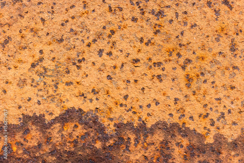 Closeup of rusty metal