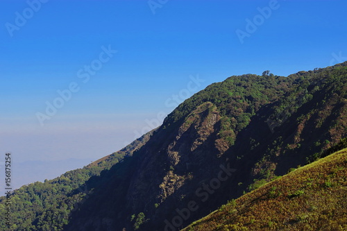 Landscape of Kew Mae Pan nature trail at Doi Inthanon natuonal park , Chaingmai , Thailand photo