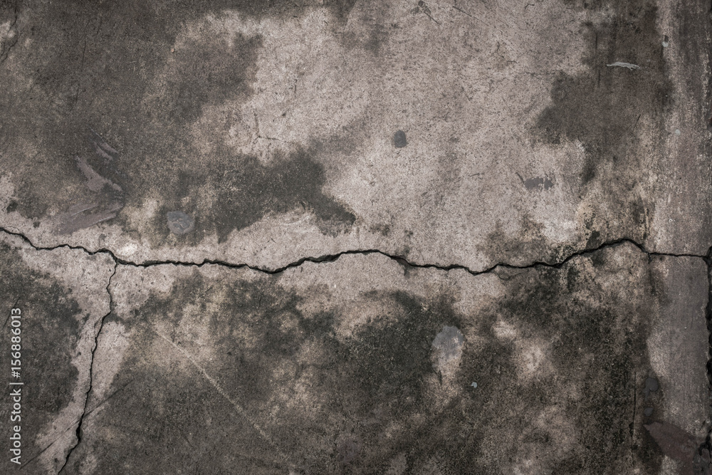 Fototapeta premium Crack cement texture broken background.