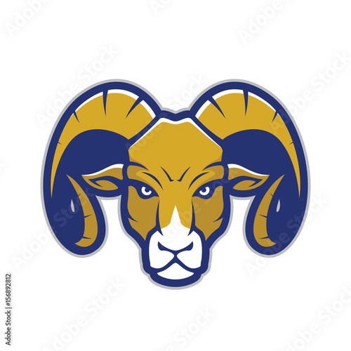 Ram head mascot 2