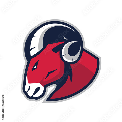 Ram head mascot