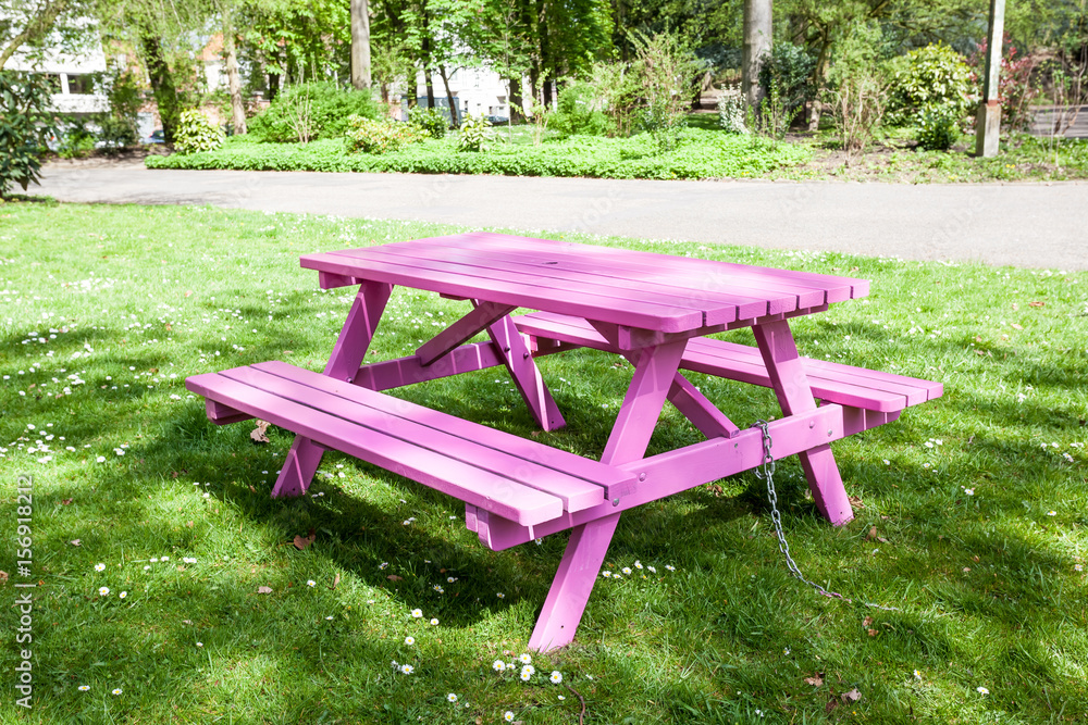 an old bench in the park