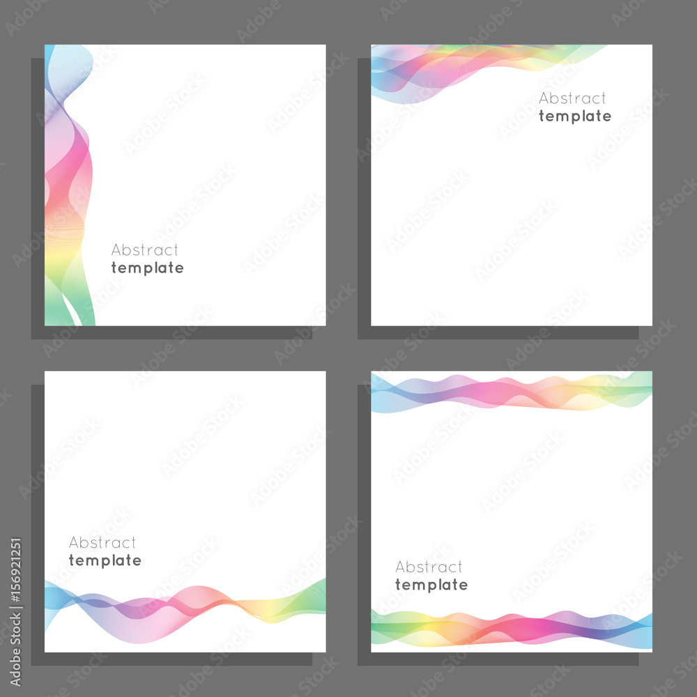 Four squares logo Template