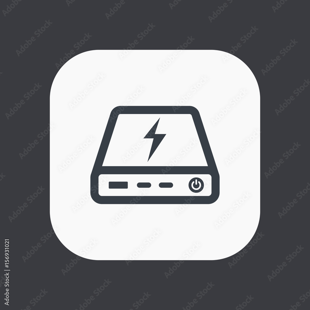 power bank icon, portable charging device power bank icon, portable charging device