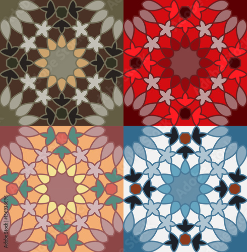 decorative pattern. different color option.vector illustration photo