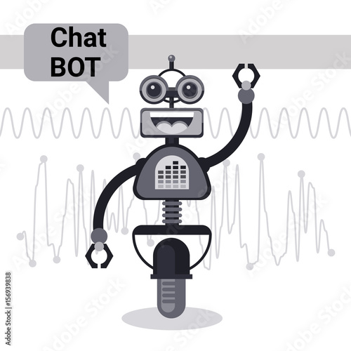 Free Chat Bot, Robot Virtual Assistance Element Of Website Or Mobile Applications, Artificial Intelligence Concept Vector Illustration