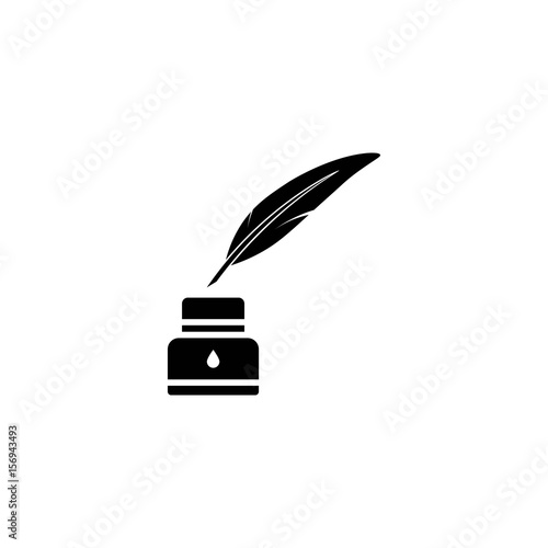 ink bottle with pen