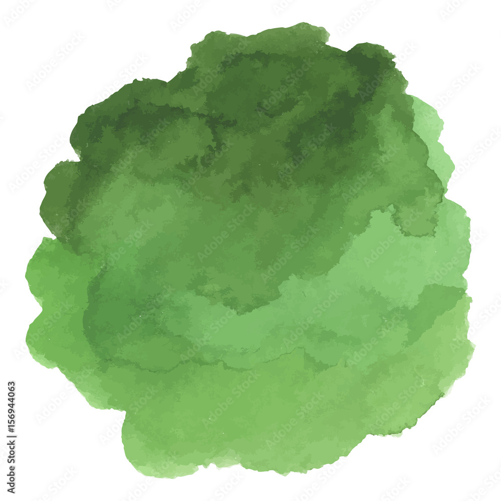 Round watercolor stains on white background Round watercolor stains on white background