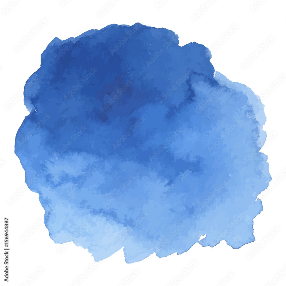 Round watercolor stains on white background Round watercolor stains on white background