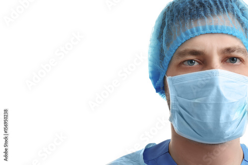 Male surgeon, isolated on w...