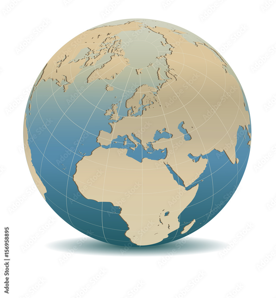 Retro Style Europe Global World, Elements of this image furnished by NASA Retro Style Europe Global World, Elements of this image furnished by NASA