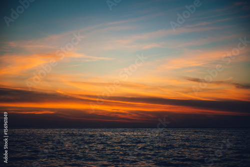 Beautiful sunset on the sea © innatyshchenko