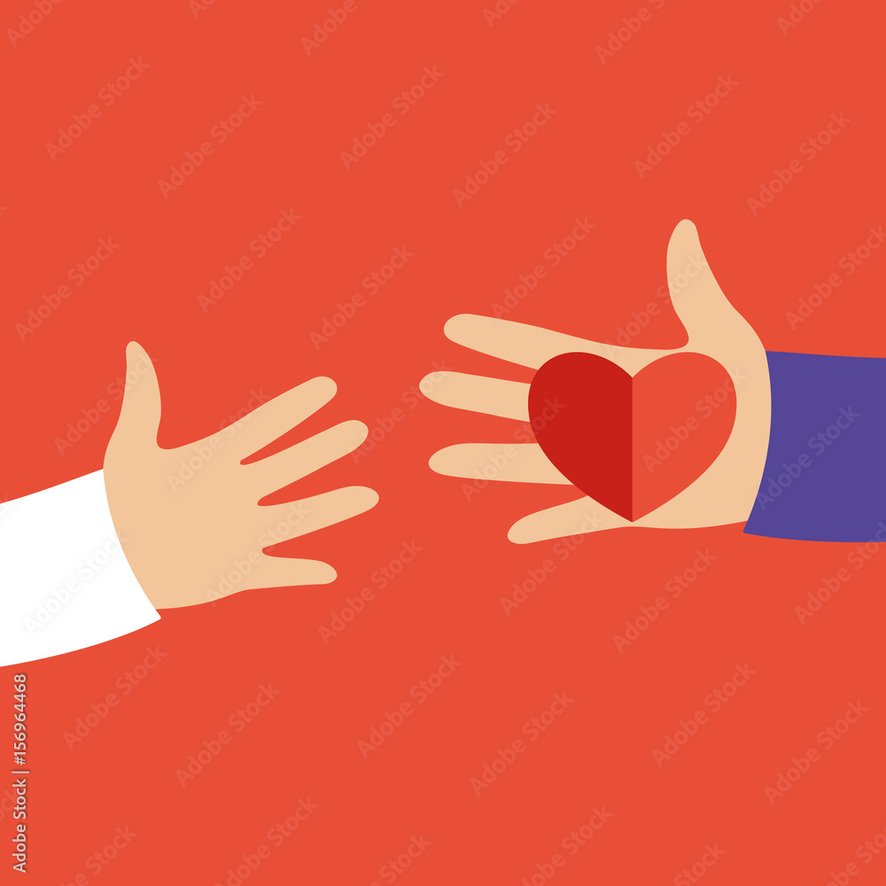 Obraz premium Heart in hand.