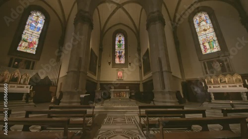 Altar of Baptistery of Florence Cathedral Santa Maria del Fiore interior of Florence inside, Tuscany, Italy.