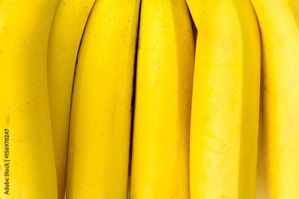 close up Cooked banana yellow pattern