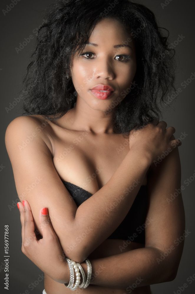 She is an African Beautiy in Lingerie She is an African Beautiy in Lingerie
