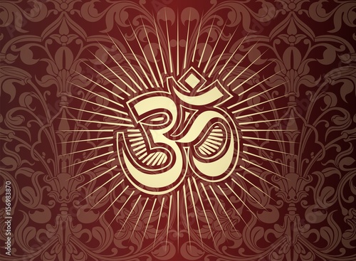 aum syllable, paisley design ,Hinduism, India