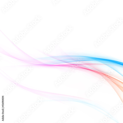 Bright abstract red and blue stylish wave layout