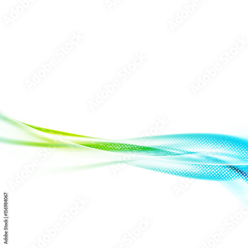 Bright abstract satin fresh swoosh wave lines template