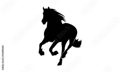 Horse Silhouette Logo Template 