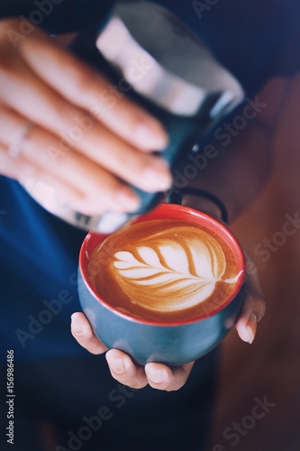 Coffee latte by coffee master 