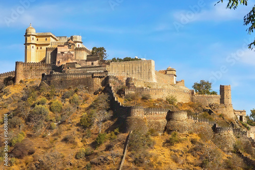 Kumbhalgarh Fort, an old Mewar fortress of 17 century, in the Rajsamand District of Rajasthan state in western India.