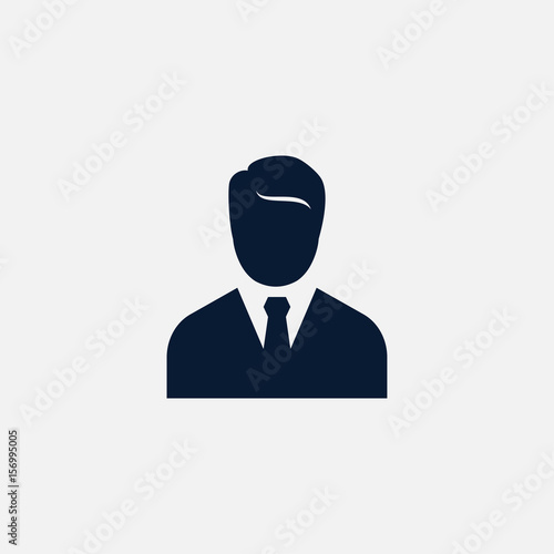 Businessman icon simple human illustration © Belashova