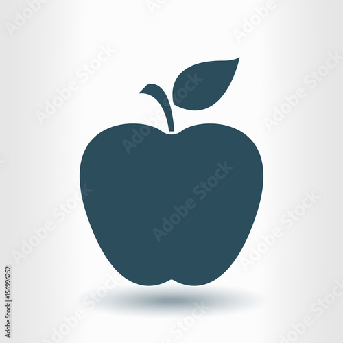 Apple icon. Healthy food concept. Naturopathy symbol.