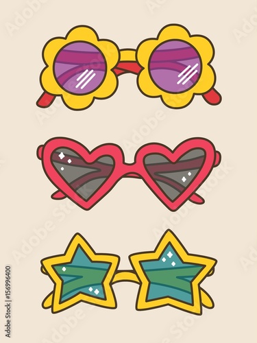 Cute Sunnies for Summer Vector