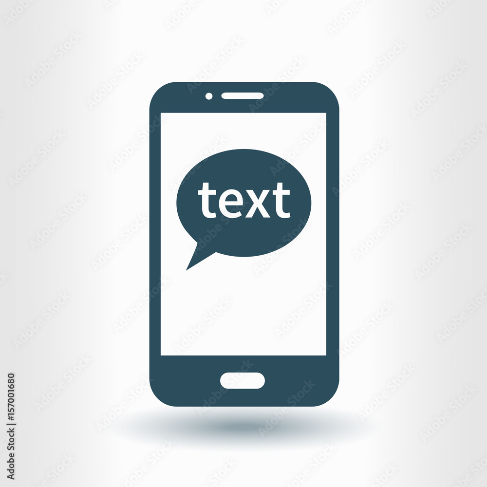 Mobile chatting icon.Mobile Phone Representing Web Chatting And Dialog. Mobile chatting icon.Mobile Phone Representing Web Chatting And Dialog.