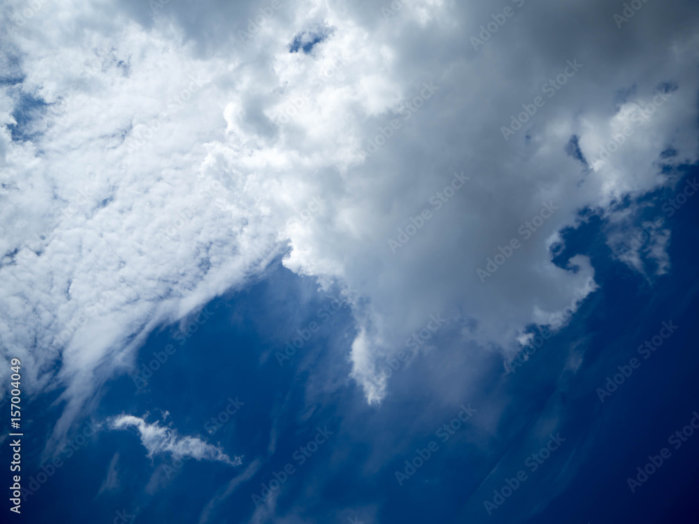 Blue bright sky with white clouds on sunny day. The vast blue sky and clouds sky.Beautiful background. Beautiful blue sky. Blue bright sky with white clouds on sunny day. The vast blue sky and clouds sky.Beautiful background. Beautiful blue sky.