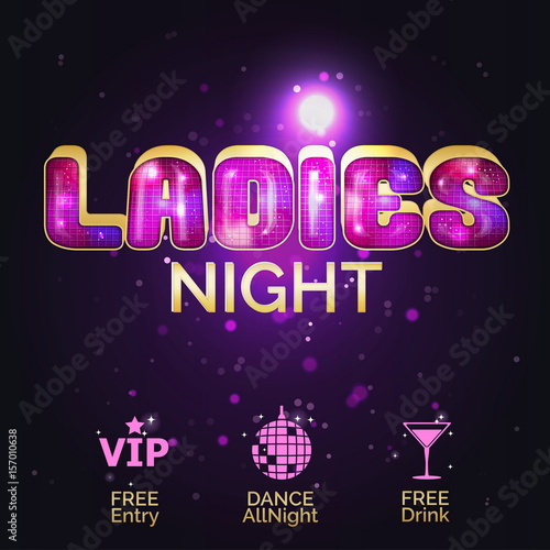 Design template for ladies night out