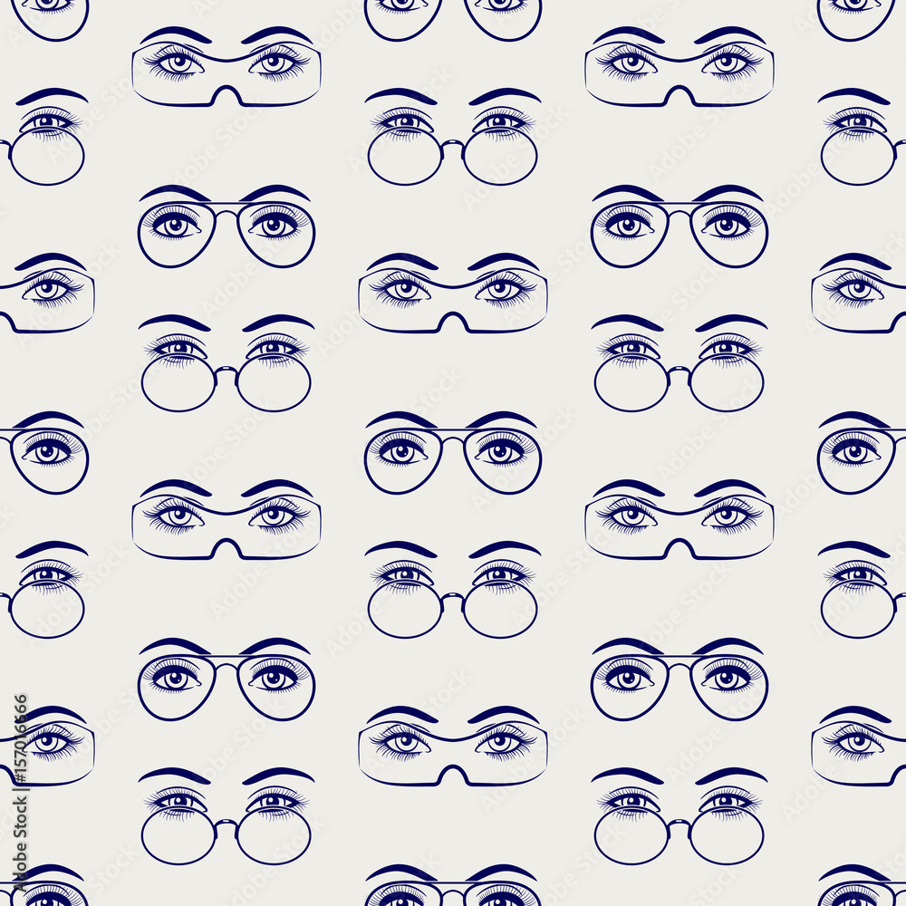 How to draw eyes with glasses sales
